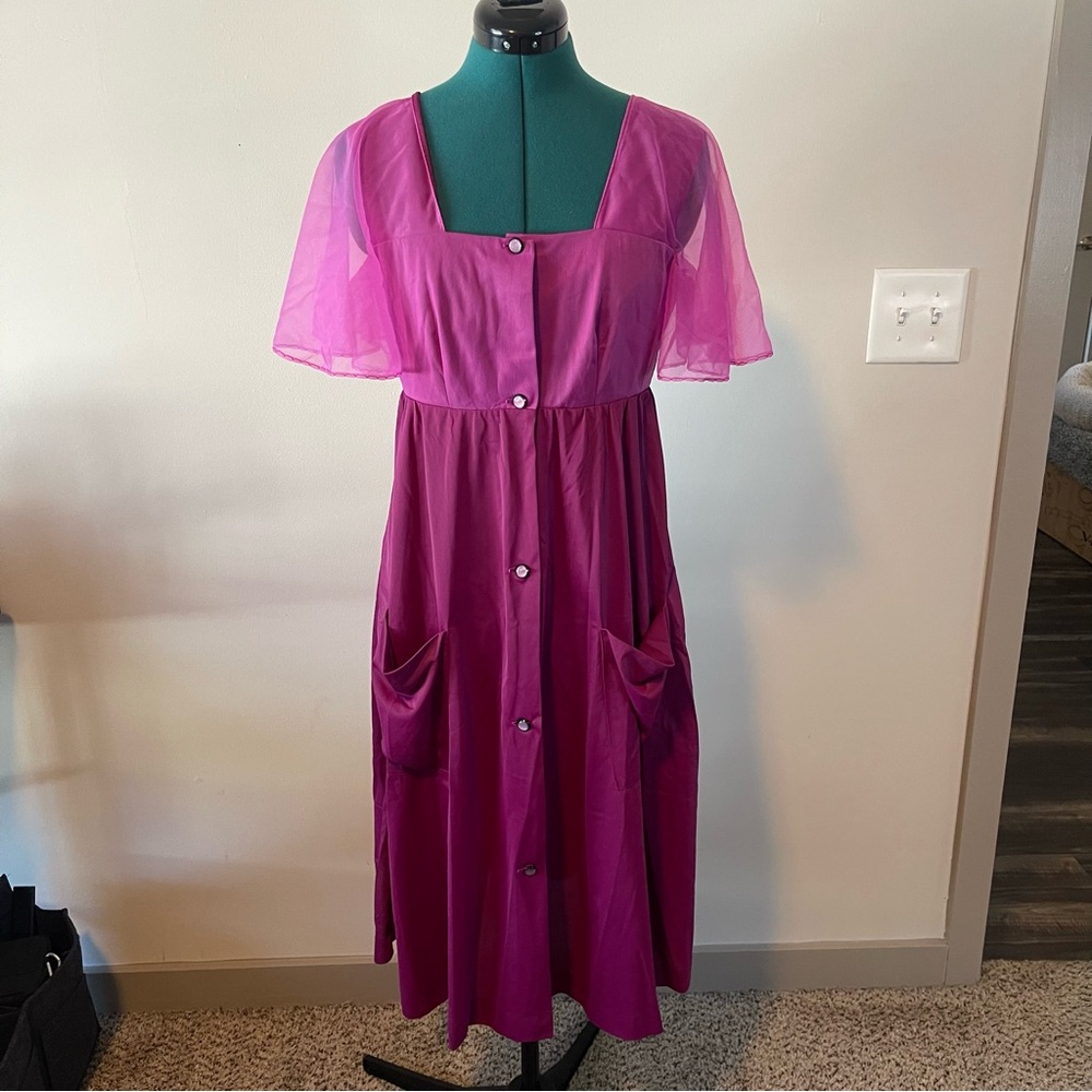 60s House Dress S-M